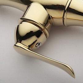 Deck Mounted Single Handle One Hole with Ti-PVD Kitchen Tap