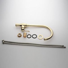 Deck Mounted Single Handle One Hole with Ti-PVD Kitchen Tap