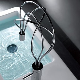 Deck Mounted Single Handle One Hole with Chrome Kitchen Tap