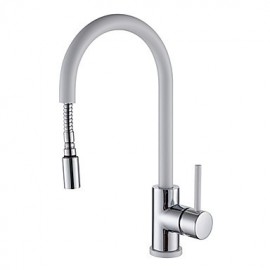 Contemprorary White Painting Single Handle Kitchen Sink Tap Mixer