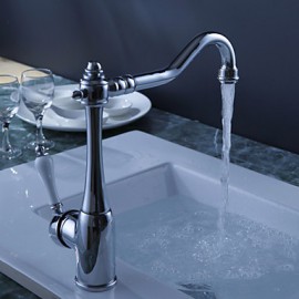 Deck Mounted Single Handle One Hole with Chrome Kitchen Tap