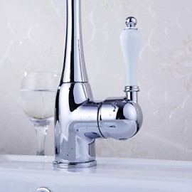 Deck Mounted Single Handle One Hole with Chrome Kitchen Tap