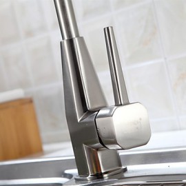 Delta Deck Mounted Single Handle One Hole with Brushed Kitchen Tap