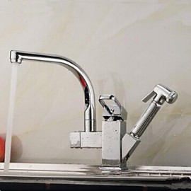 Wall Mounted Single Handle One Hole with Chrome Kitchen Tap