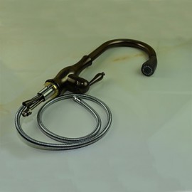 Deck Mounted Single Handle One Hole with Oil-rubbed Bronze Kitchen Tap