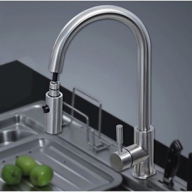 American Standard Deck Mounted Single Handle One Hole with Nickel Brushed Kitchen Tap