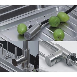 American Standard Deck Mounted Single Handle One Hole with Nickel Brushed Kitchen Tap