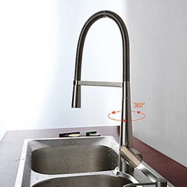 Deck Mounted Single Handle One Hole with Brushed Kitchen Tap