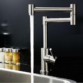 American Standard Deck Mounted Single Handle One Hole with Nickel Brushed Kitchen Tap