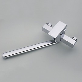 Wall Mounted Single Handle Two Holes with Chrome Kitchen Tap