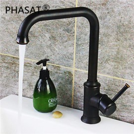 Deck Mounted Single Handle One Hole with Oil-rubbed Bronze Kitchen Tap