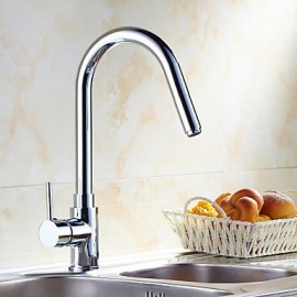 Deck Mounted Single Handle One Hole with Chrome Kitchen Tap