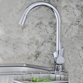 Deck Mounted Single Handle One Hole with Chrome Kitchen Tap