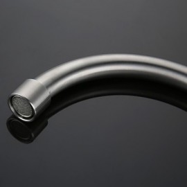 High Quality Fashion Brushed Finish Stainless Steel 360 Degree Rotatable Single Cold Kitchen Sink Tap