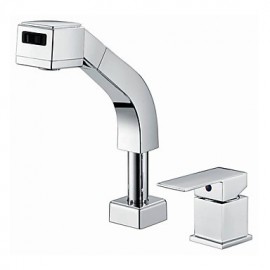 Deck Mounted Single Handle Two Holes with Chrome Kitchen Tap