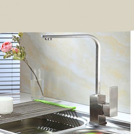 Deck Mounted Single Handle One Hole with Nickel Brushed Kitchen Tap