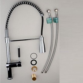 Kitchen Tap Contemporary LED Brass Chrome