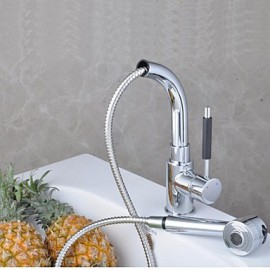 Deck Mounted Single Handle One Hole with Chrome Kitchen Tap