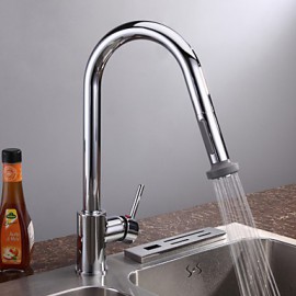 Deck Mounted Single Handle One Hole with Chrome Kitchen Tap