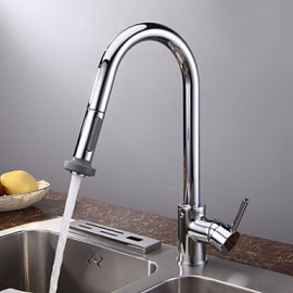 Deck Mounted Single Handle One Hole with Chrome Kitchen Tap