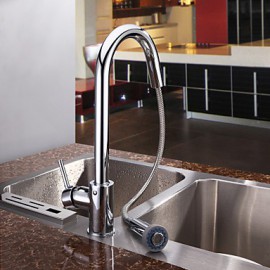 Deck Mounted Single Handle One Hole with Chrome Kitchen Tap