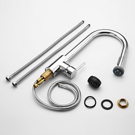 Deck Mounted Single Handle One Hole with Chrome Kitchen Tap