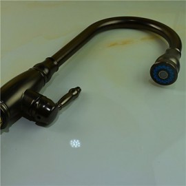 Deck Mounted Single Handle One Hole with Oil-rubbed Bronze Kitchen Tap