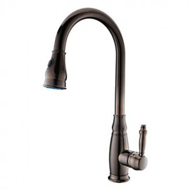 Deck Mounted Single Handle One Hole with Oil-rubbed Bronze Kitchen Tap