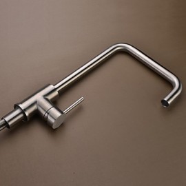 High Quality Fashion Brushed Finish Stainless Steel 360 Degree Rotatable Kitchen Sink Tap