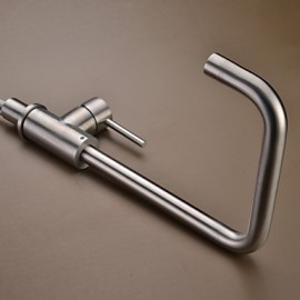 High Quality Fashion Brushed Finish Stainless Steel 360 Degree Rotatable Kitchen Sink Tap