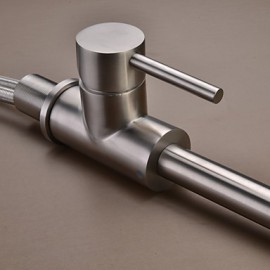 High Quality Fashion Brushed Finish Stainless Steel 360 Degree Rotatable Kitchen Sink Tap