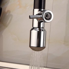 Contemporary Single Handle Chrome LED Color Kitchen Tap