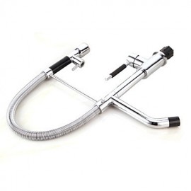 Contemporary Single Handle Chrome LED Color Kitchen Tap