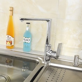 Contemporary Brass Kitchen Tap (Chrome Finish)