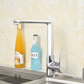 Contemporary Brass Kitchen Tap (Chrome Finish)
