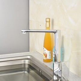 Contemporary Brass Kitchen Tap (Chrome Finish)