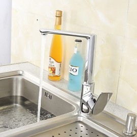 Contemporary Brass Kitchen Tap (Chrome Finish)