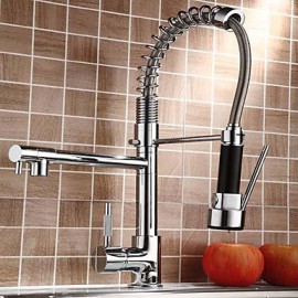 Deck Mounted Single Handle One Hole with Chrome Kitchen Tap