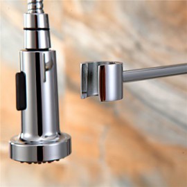 Warpeu Deck Mounted Single Handle One Hole with Chrome Kitchen Tap