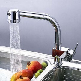 Deck Mounted Single Handle One Hole with Chrome Kitchen Tap