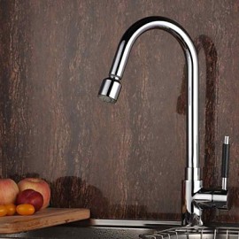 Deck Mounted Single Handle One Hole with Chrome Kitchen Tap