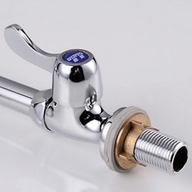 360 Degree Rotatable Stylish Chromed Brass Kitchen Tap - Silver
