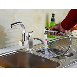 Total Copper Silver Multifunction Face Basin Hot Cold Water Tap Kitchen Tap