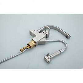 Total Copper Silver Multifunction Face Basin Hot Cold Water Tap Kitchen Tap