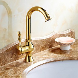 Deck Mounted Single Handle One Hole with Ti-PVD Kitchen Tap