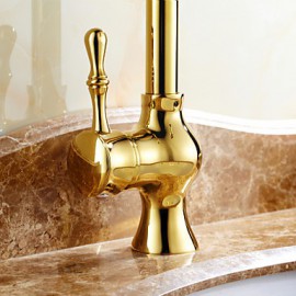 Deck Mounted Single Handle One Hole with Ti-PVD Kitchen Tap