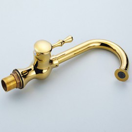 Deck Mounted Single Handle One Hole with Ti-PVD Kitchen Tap