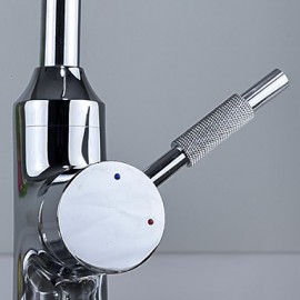 Kitchen Tap Contemporary LED Brass Chrome