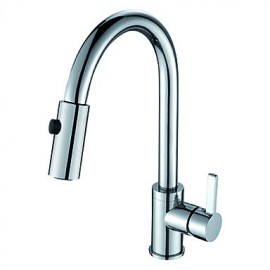 Deck Mounted Single Handle One Hole with Chrome Kitchen Tap