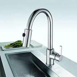 Deck Mounted Single Handle One Hole with Chrome Kitchen Tap